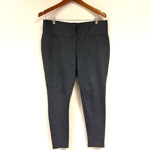 👠Tahari dark grey pull on pants with wide waistband Sz L